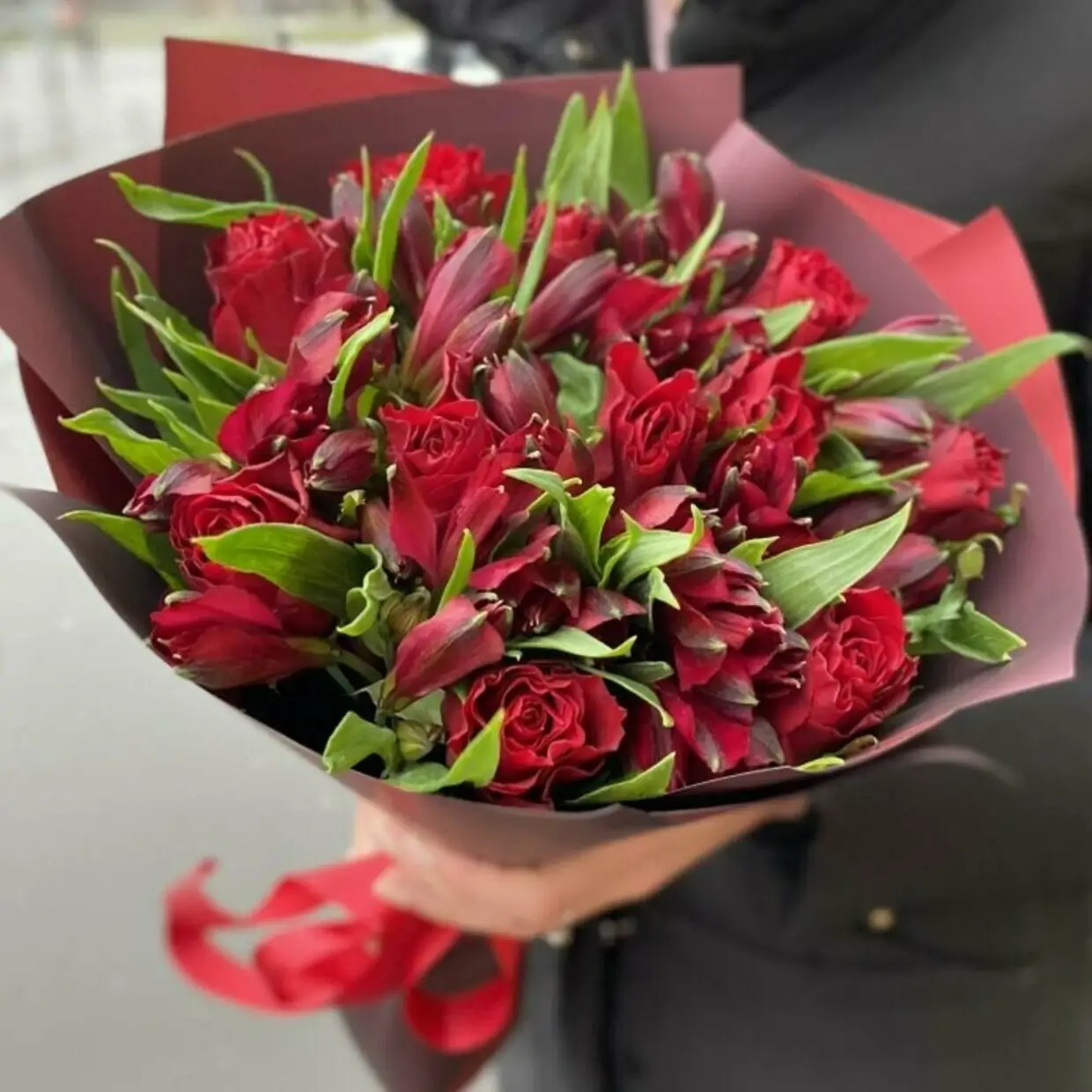 Crimson Kiss Bouquet