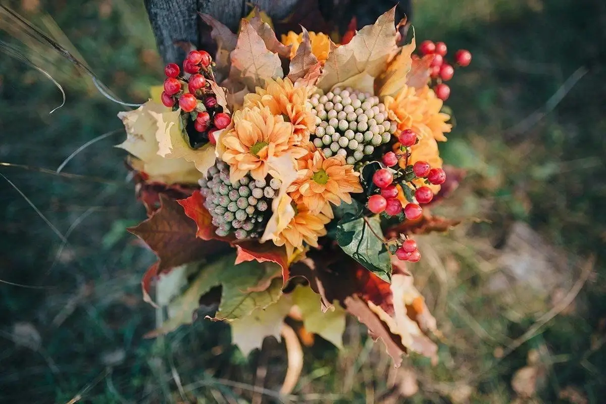 The seasonal special 'Autumn Ember' bouquet