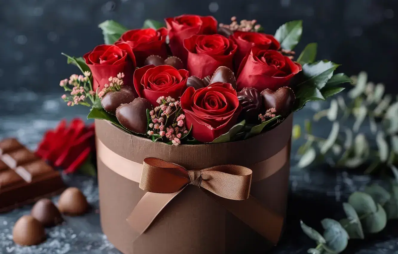 A box of artisanal chocolates