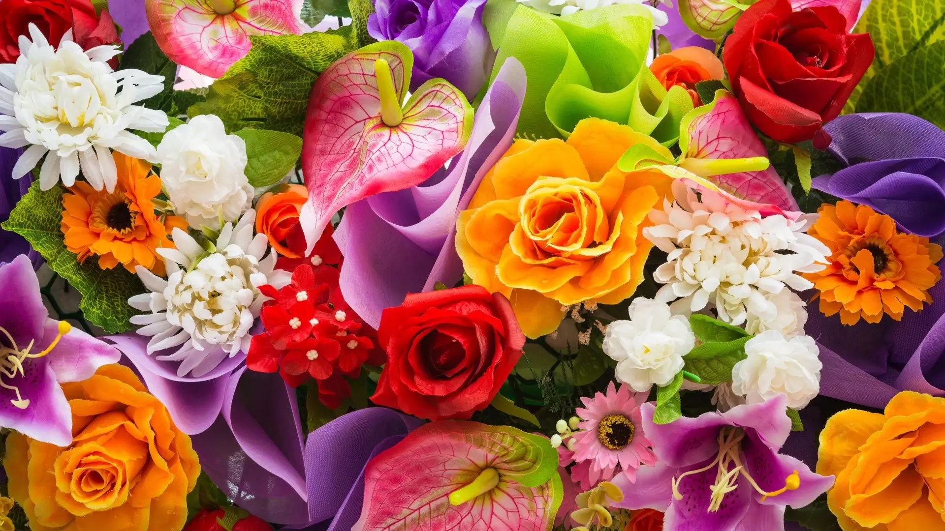 Vibrant birthday celebration flowers